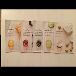 Set of 5 Innisfree Face Masks