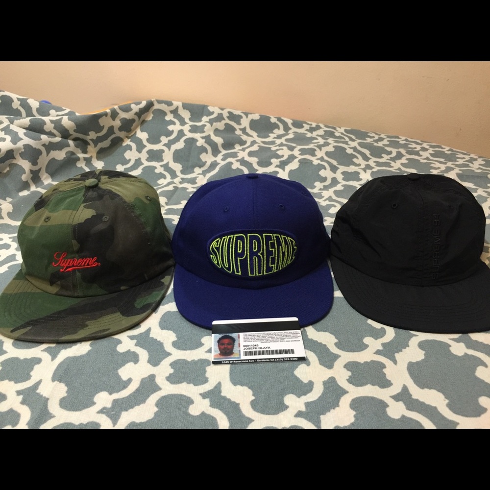 Supreme 6 Panel Hats New 3 Different styles