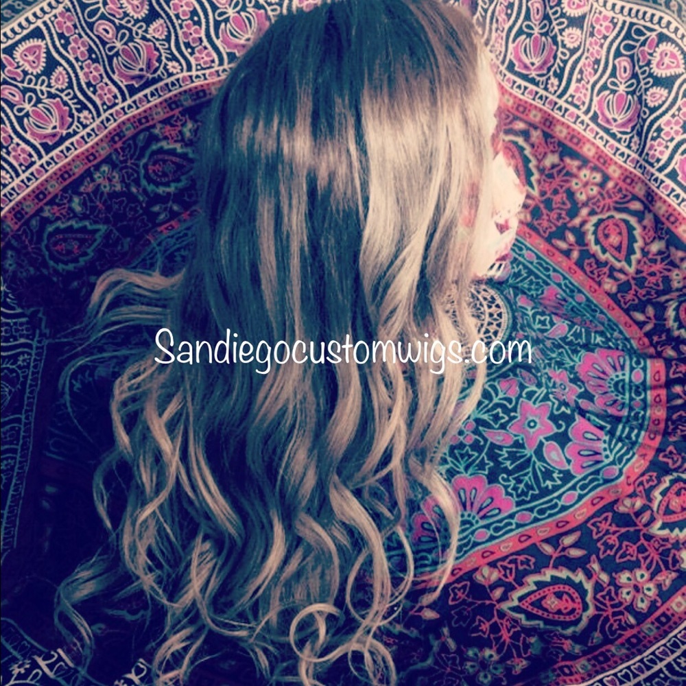 20" Balayage Lace Front Human Hair Wig