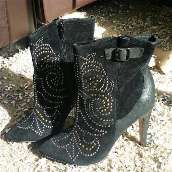 aldo studded western high boots - Picture 2 of 7