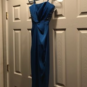 Royal blue full length gown