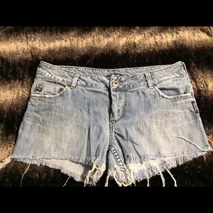 Silver Jean shorts