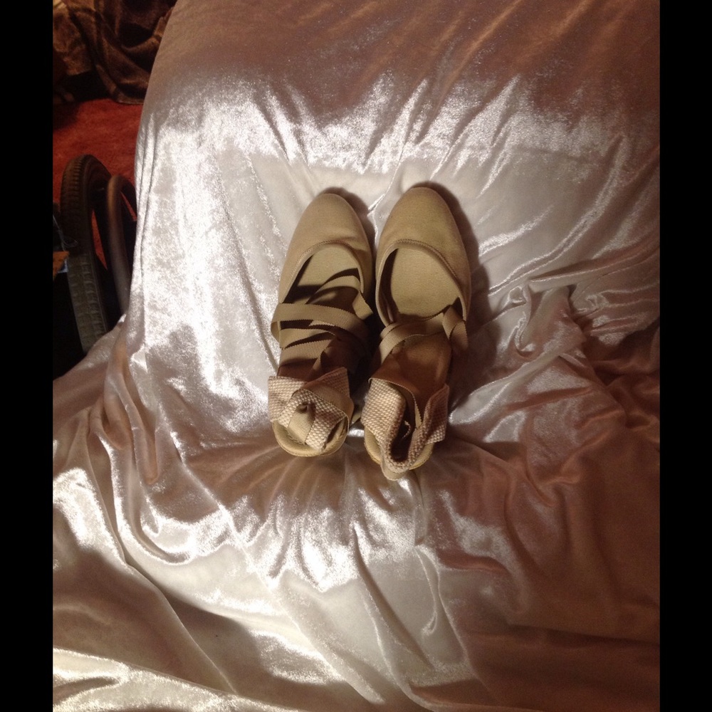 Cream espadrilles