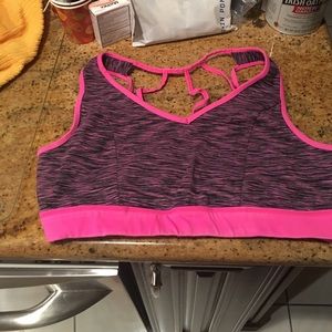 Pink pattern sports bra Torrid size 2