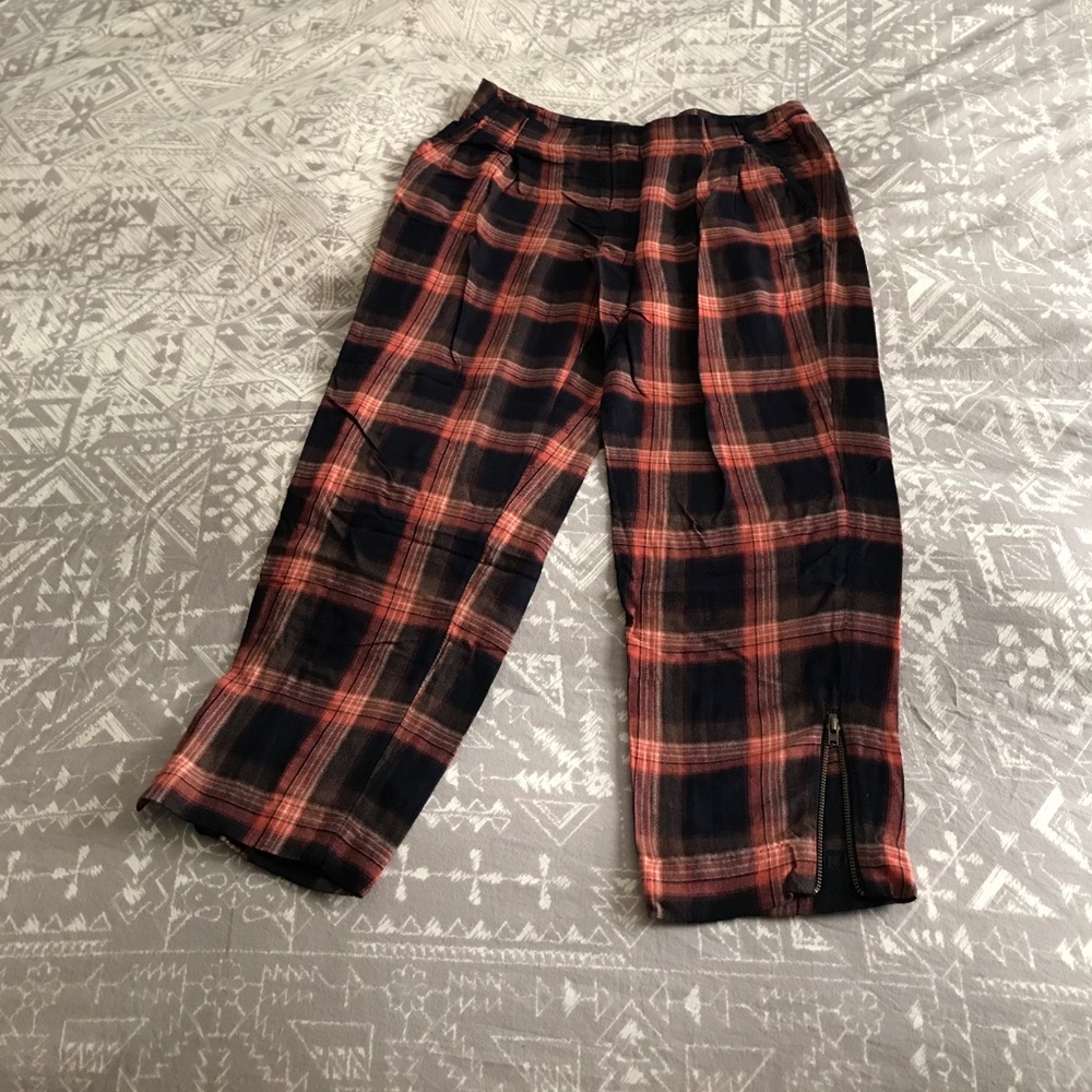 Anthropologie plaid pants