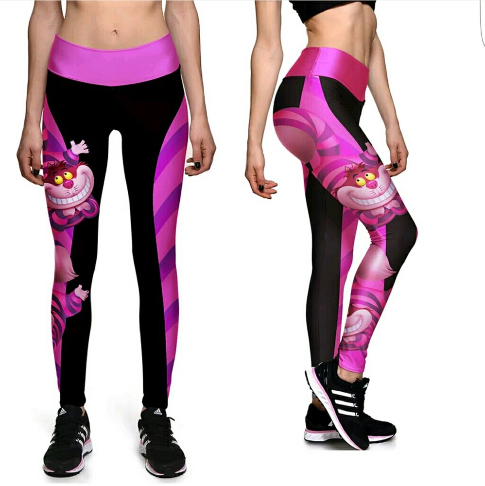 SALE - NWOT - Cheshire cat yoga leggings