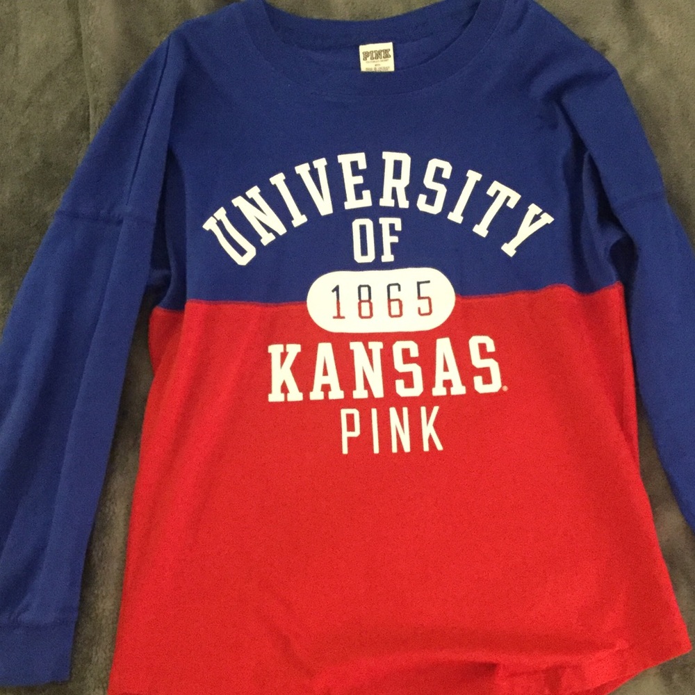Victoria's Secret PINK Kansas Jayhawks long sleeve