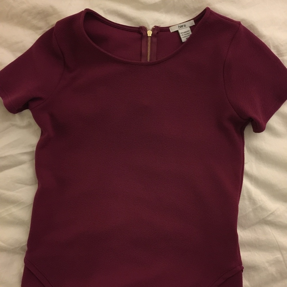 Bar III Plum Fancy Tee