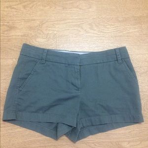 Olive Green J Crew Chino Shorts