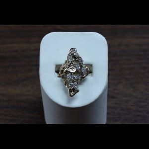 Nugget Style Cocktail Ring 14K Yellow Gold