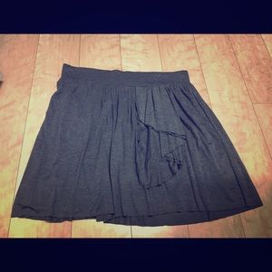 LOFT dark heathered gray mini skirt size M