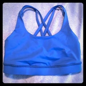 Rare blue Energy Bra LuLulemon Bra