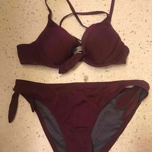 Burgundy Victoria's Secret Bikini