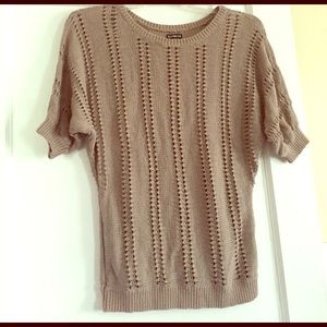 Woman's Tan Express Short-sleeve sweater (S)