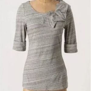 H15-STCL Postmark Bojagi Gray Origami Blouse Top