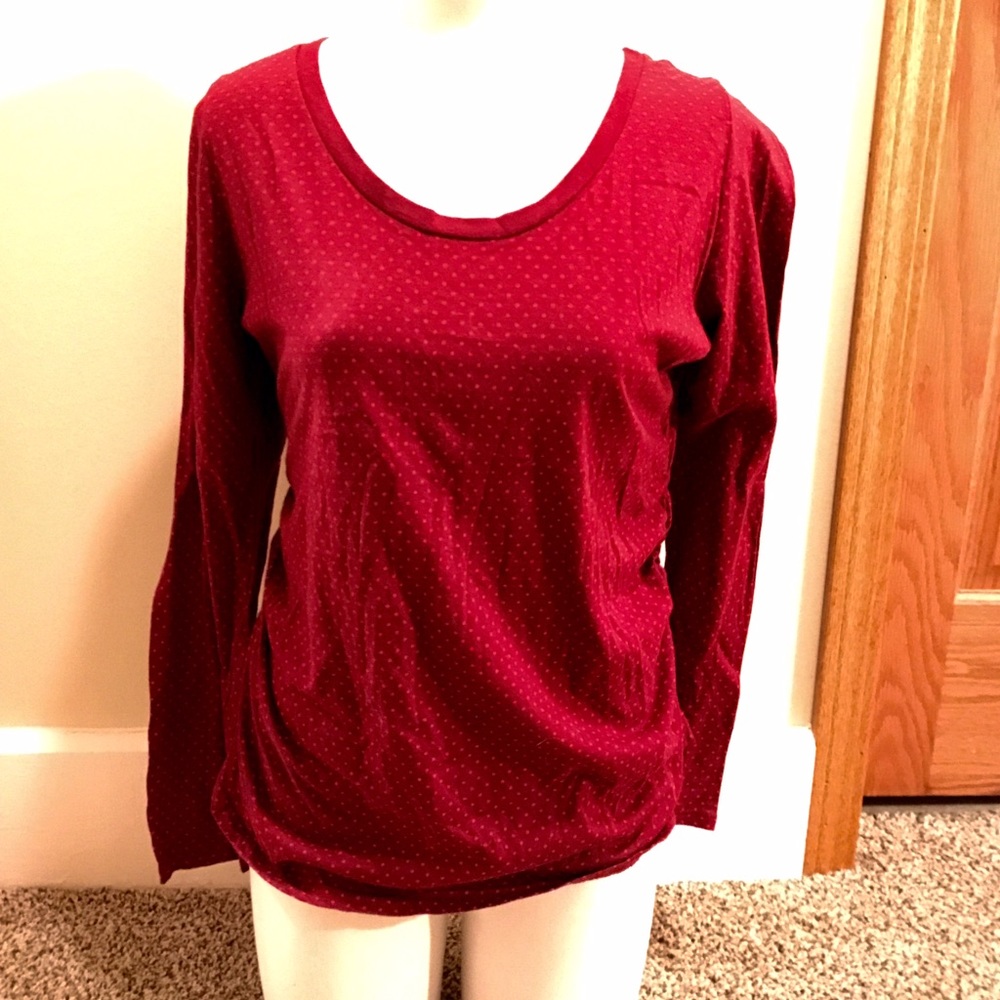 Polka dot maternity top