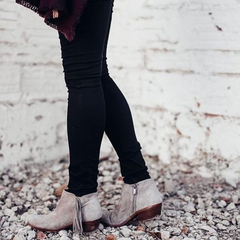 Sam Edelman Petty booties with braid and fringe
