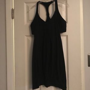 Size 10 black Lululemon tank with built in bra