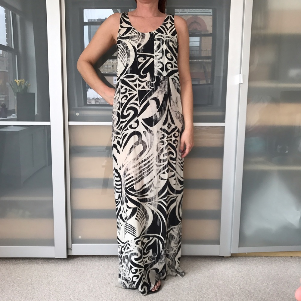 Lenny Niemeyer silk printed maxi dress.