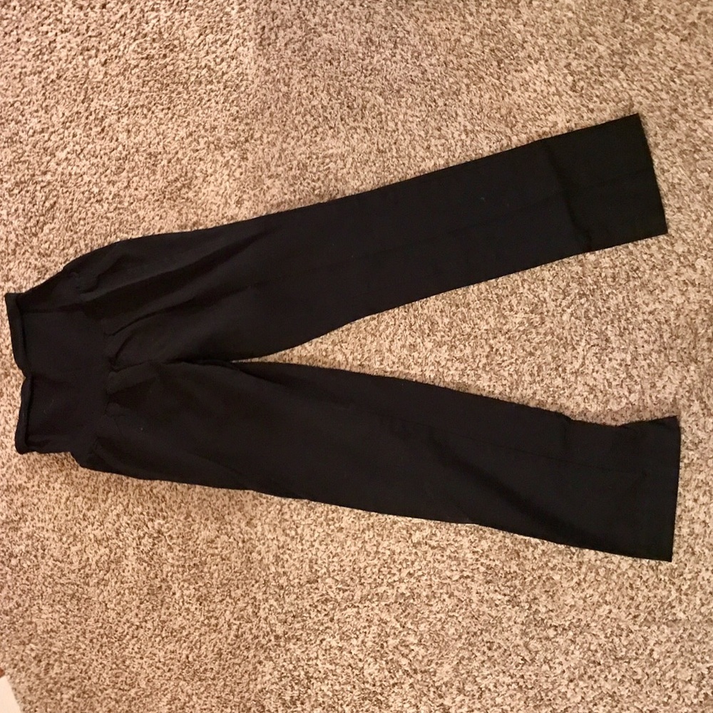 Black maternity dress pants