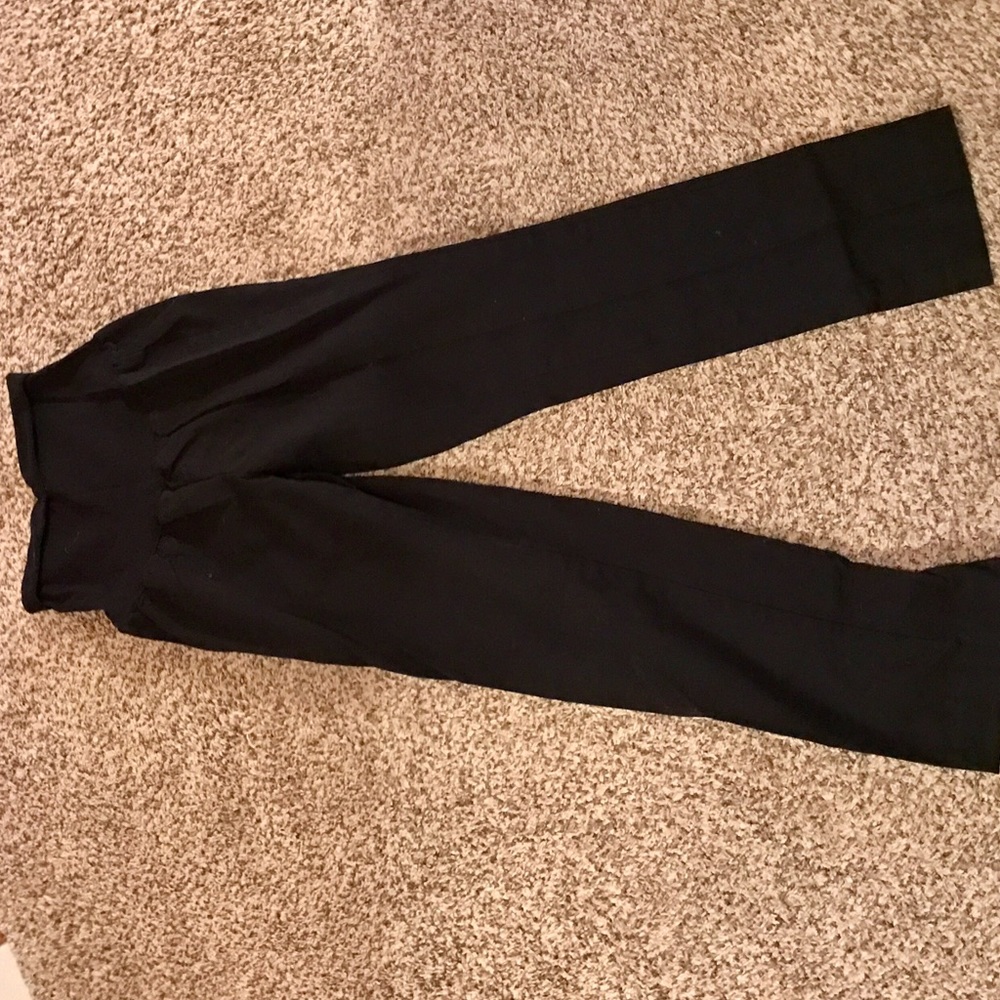 Black maternity dress pants