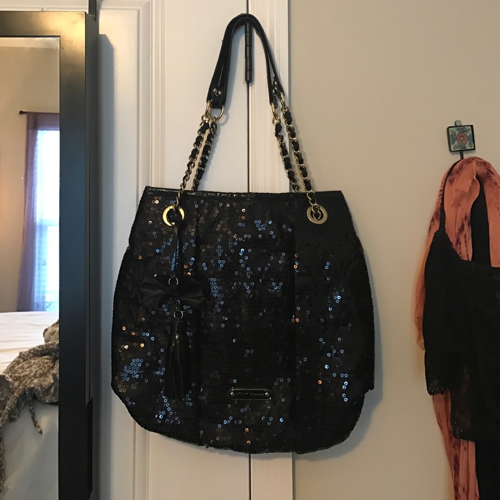 Betsy Johnson sequin purse