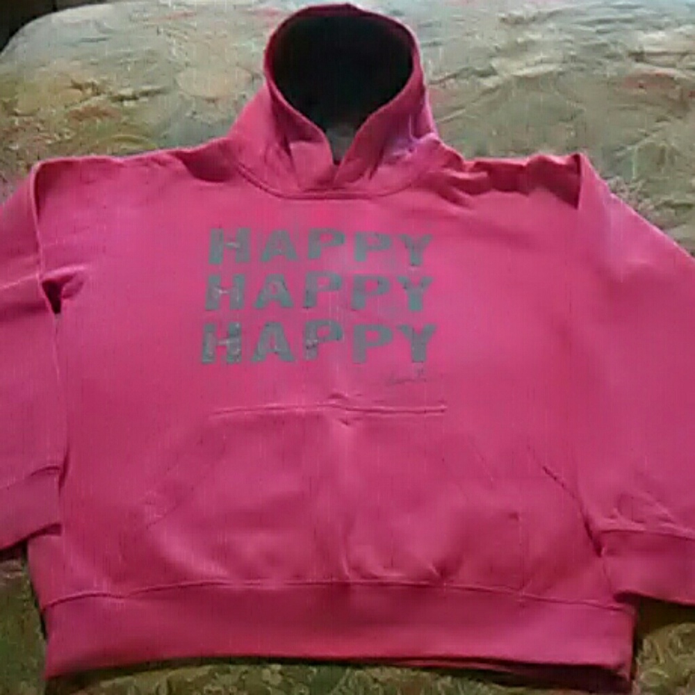 Girls sz LG happy hoodie