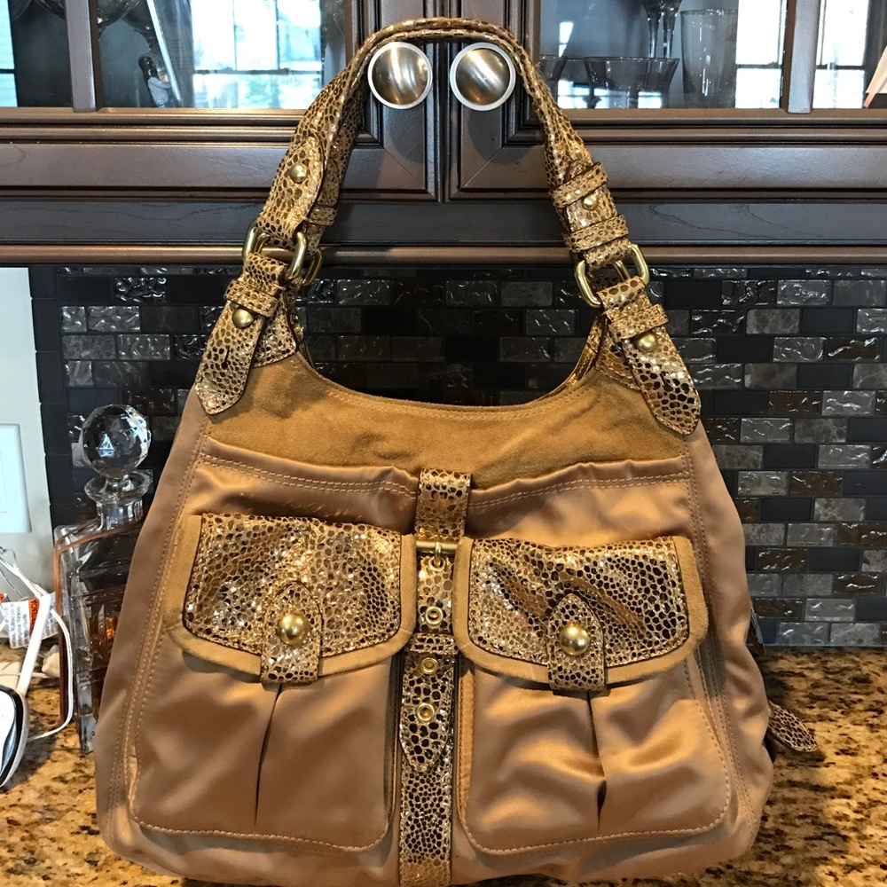 Gold Coach handbag!