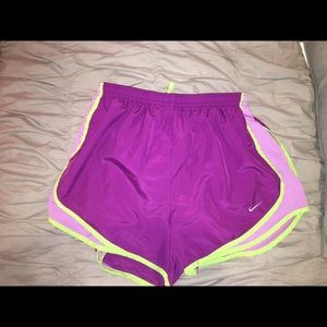 Purple Nike shorts