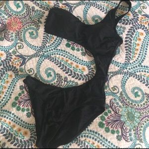 Never worn, black monokini
