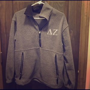 Delta Zeta sorority Charles River sweater.