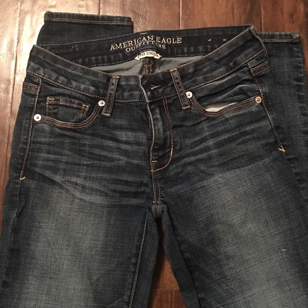 Super stretch skinny  blue jeans