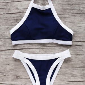 Zaful Halter Neck Bikini Set