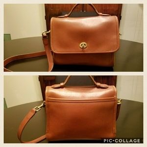 Coach Court Bag 9870 - British Tan Leather