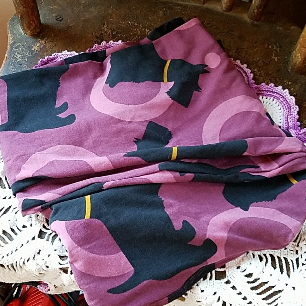 Lula Roe leggings Scotty Dogs TC