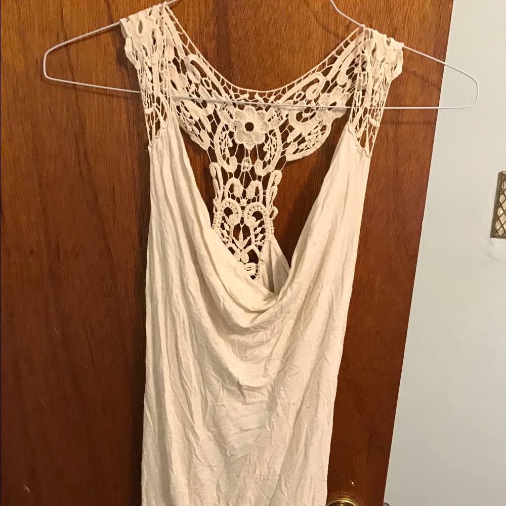 Cowl neck tank top, by DEB