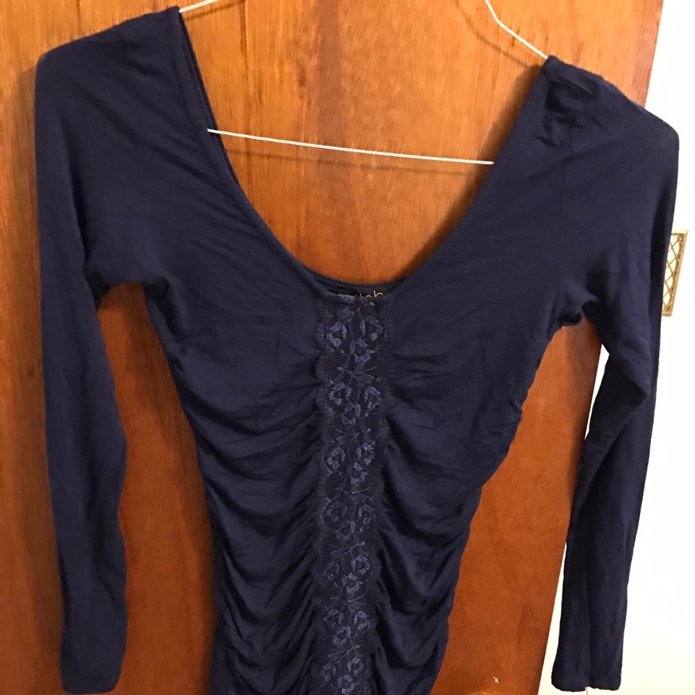 V neck tee shirt, by DEB