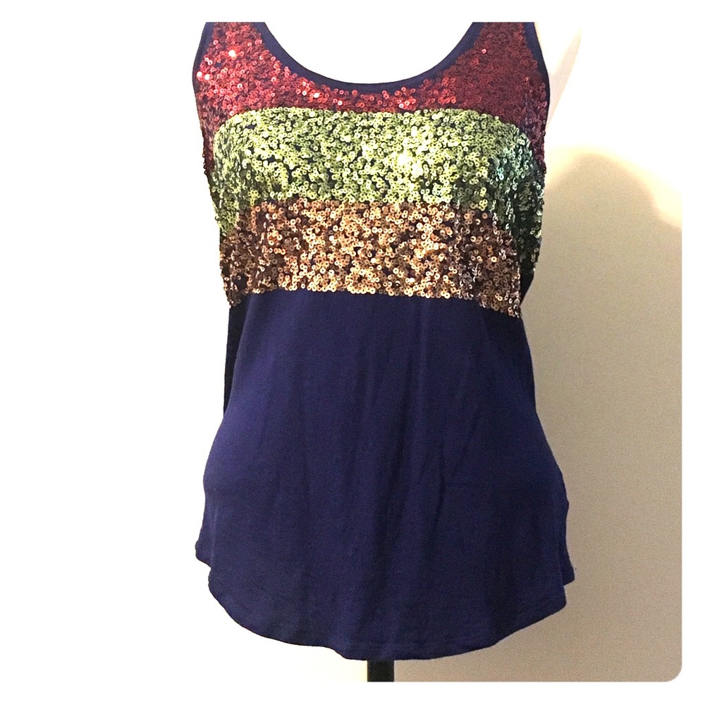 Express sequin racerback tank!