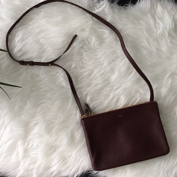 Celine Small Mahogany Acajou Brown Trio Bag - Picture 6 of 6