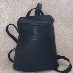 longchamp black backpack