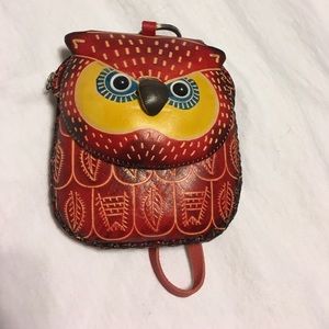 Owl change purse