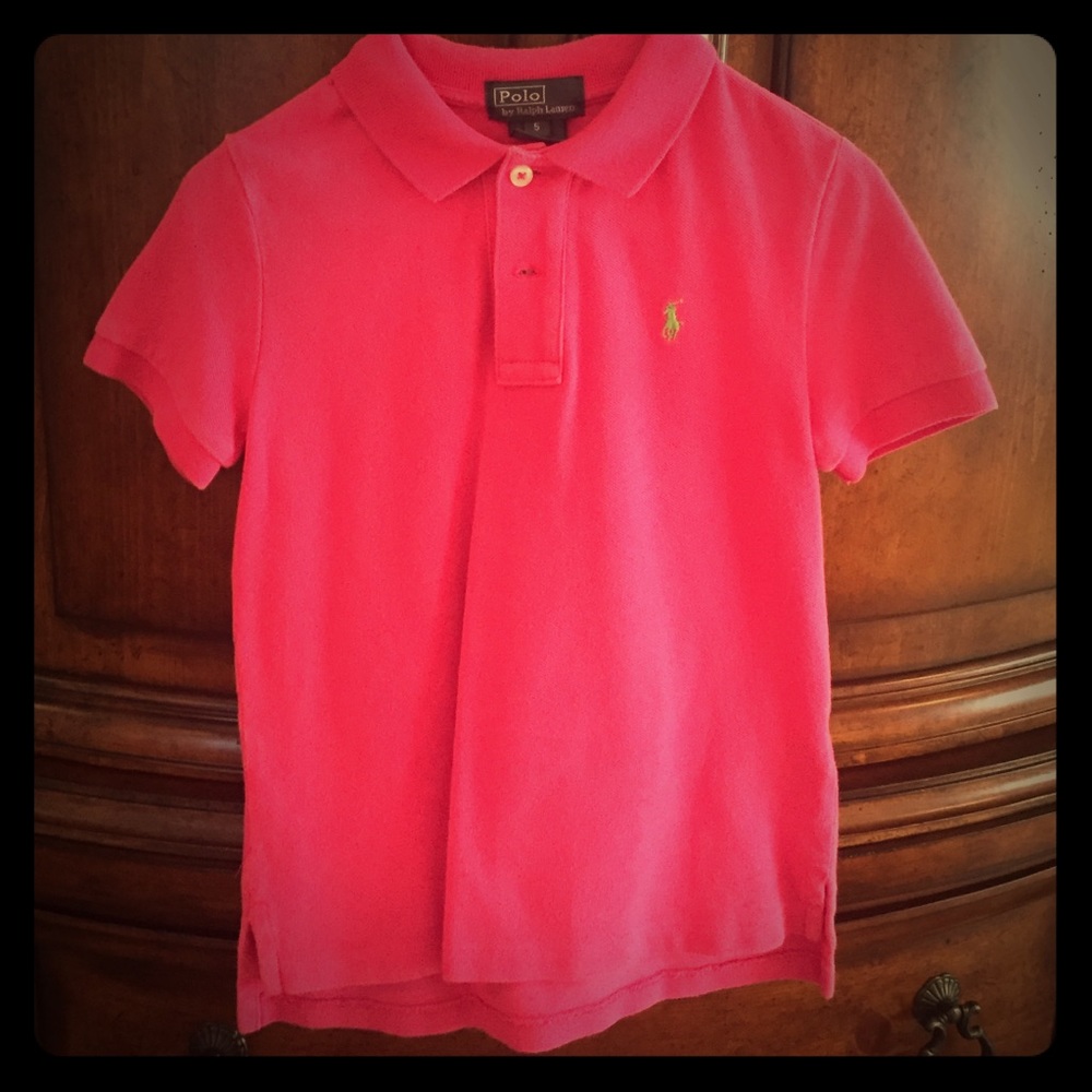 Boys Pink Polo