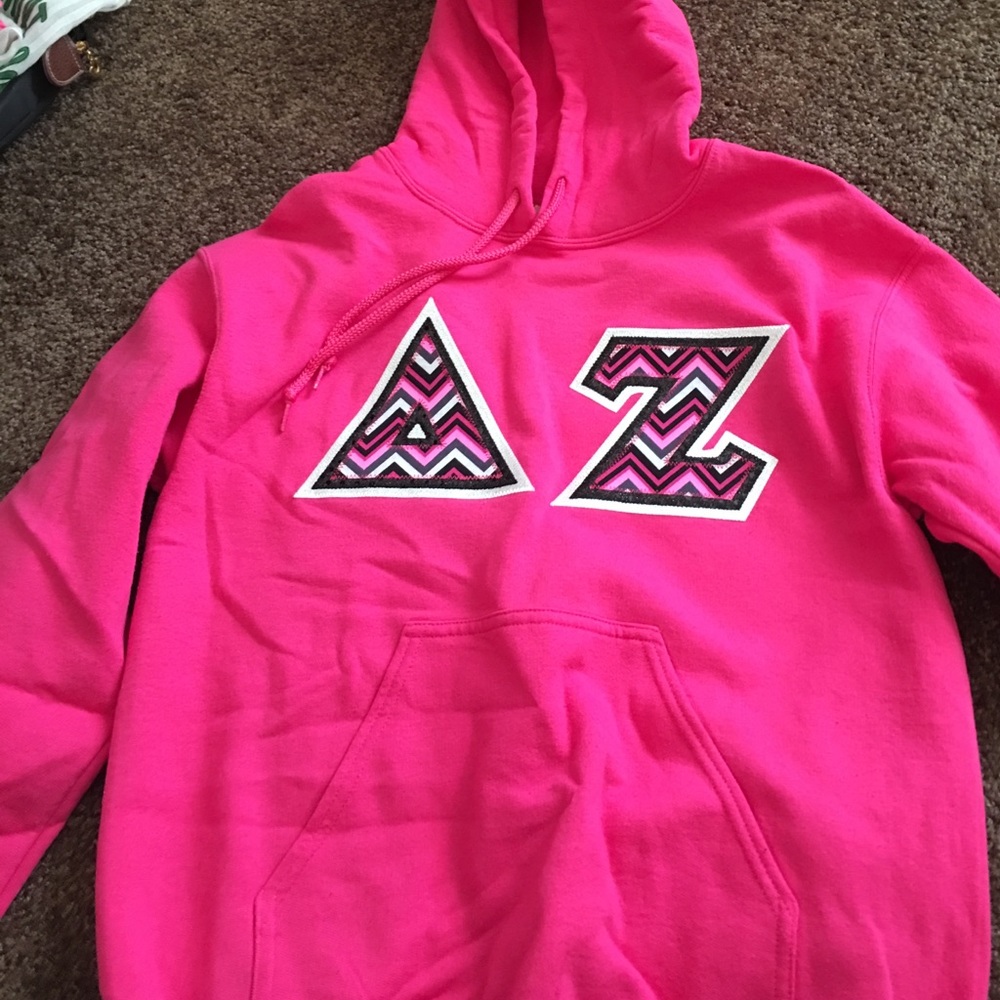 Delta Zeta letter hoodie!