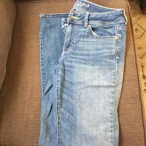 AE size 10 super stretch kick boot jeans