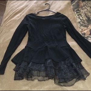 Long sleeve black shirt