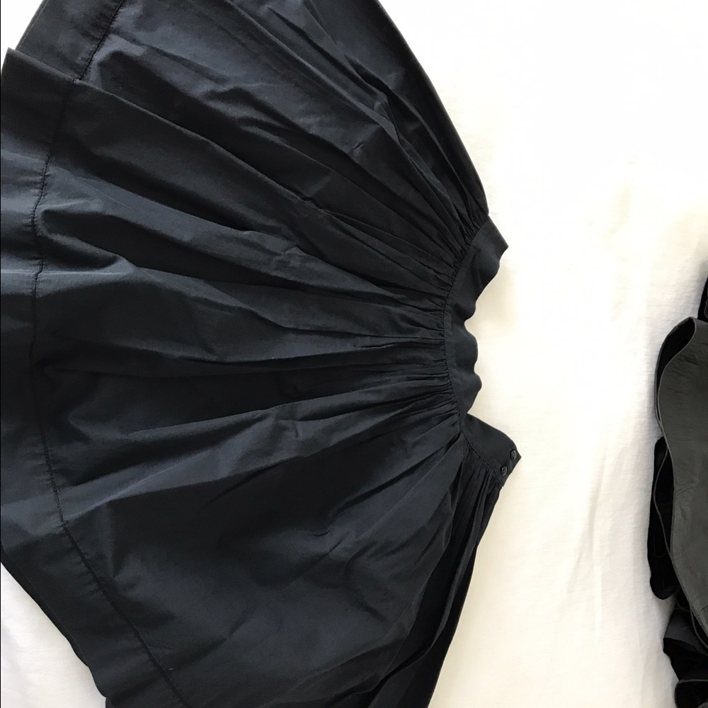 Charles Anastase navy skirt