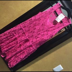 Free people pink lace dress