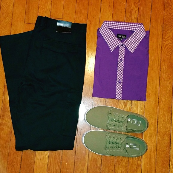 H&M Other - 🔴Sale🔴H&M Men's slim fit black cargo pants