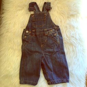 Old Navy Baby Denim Overalls. 0-3mo. Like new!