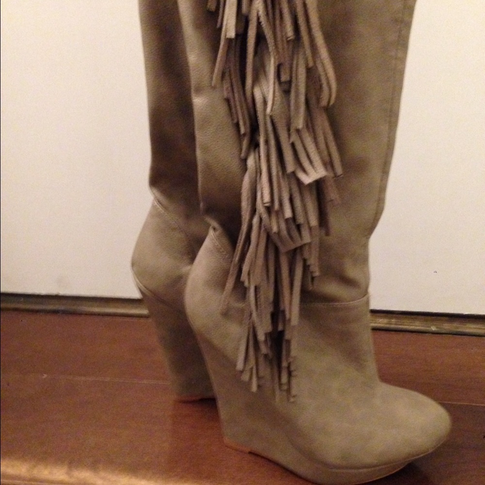 Victoria's Secret Fringe Boots
